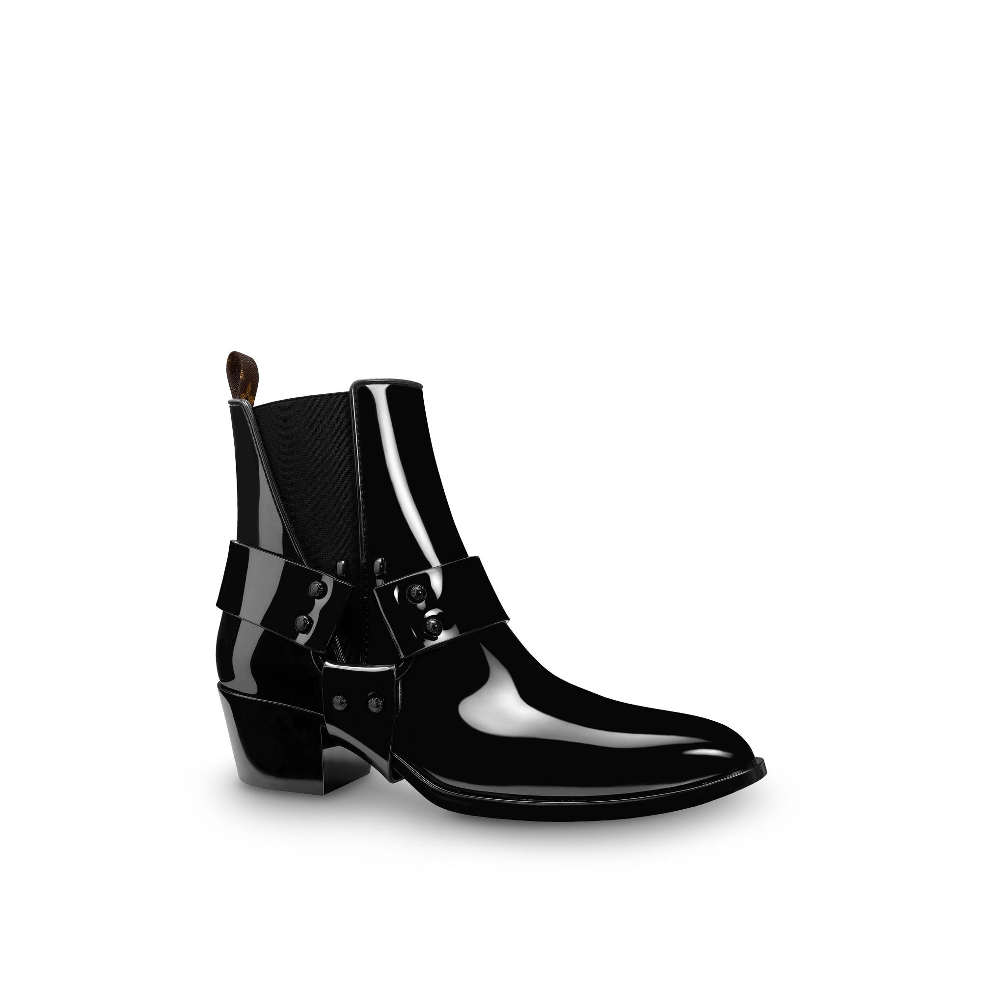 black louis vuitton rain boots
