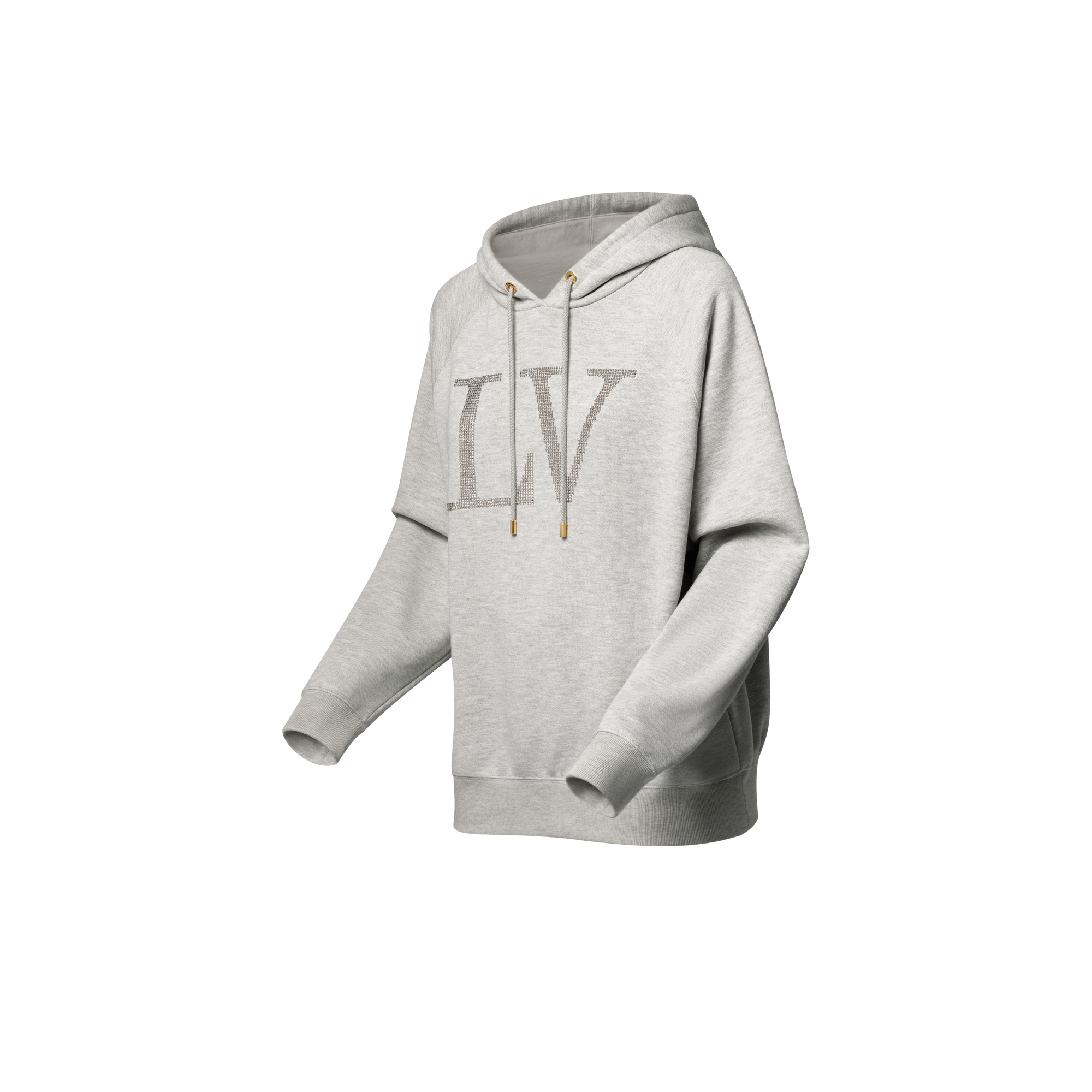  Ready-to-Wear Tops Rhinestone Signature Hoodie | Louis Vuitton ® (Product zoom)