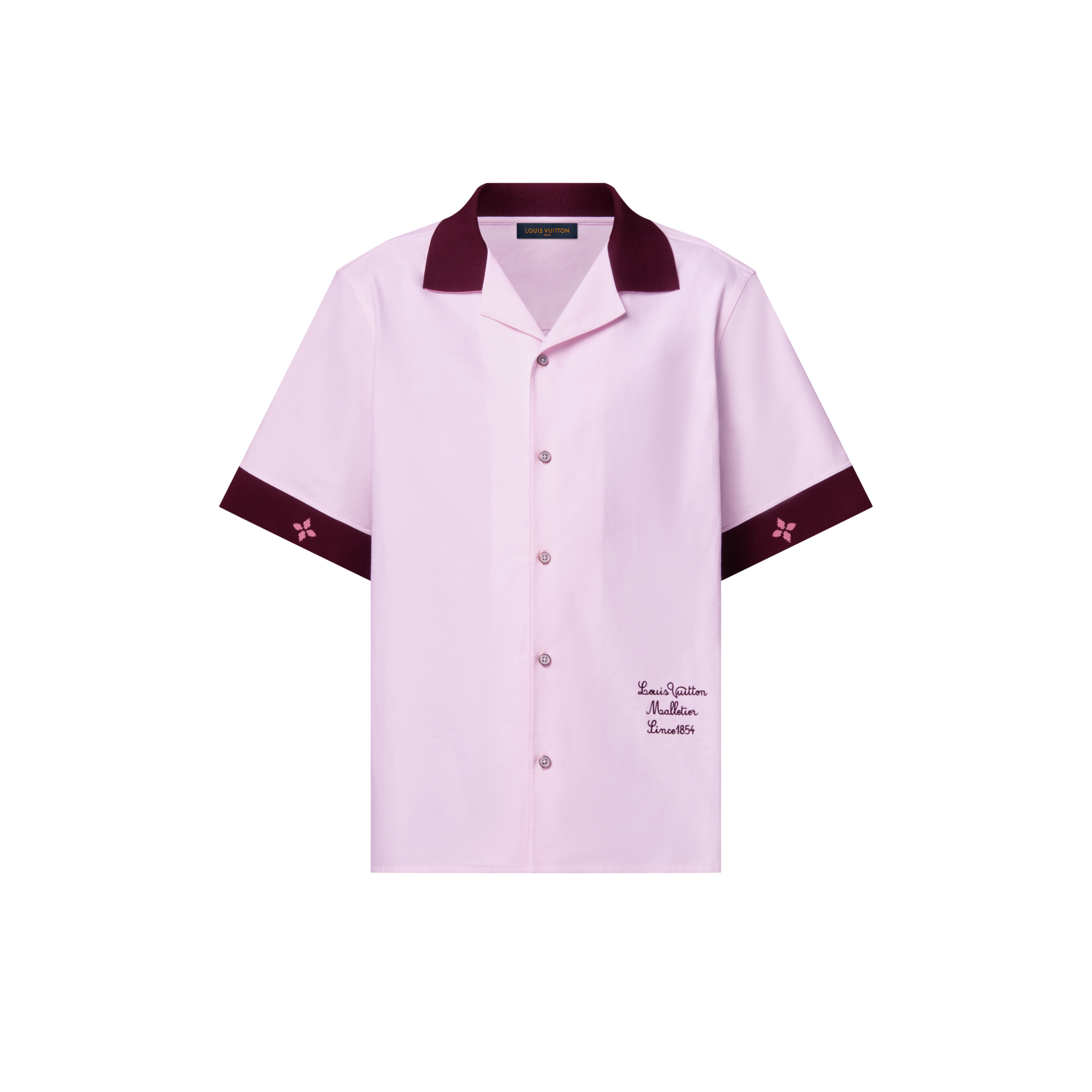  Ready-to-Wear Shirts Ribbed Collar Short-Sleeved Shirt | Louis Vuitton ® (Product zoom)