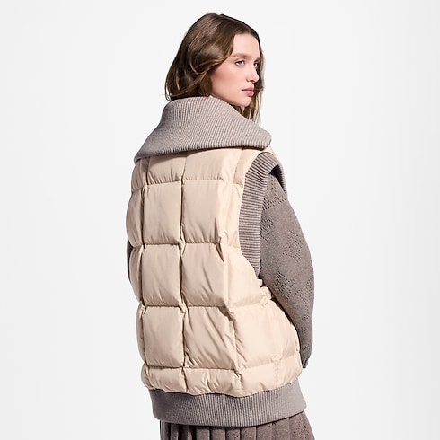 Ready-to-Wear Coats and Jackets Ribbed Hem Quilted Gilet | Louis Vuitton ® (Product zoom)