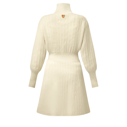 Ready-to-Wear Dresses Ribbed Knit Long-Sleeved Dress | Louis Vuitton ® (Product zoom)