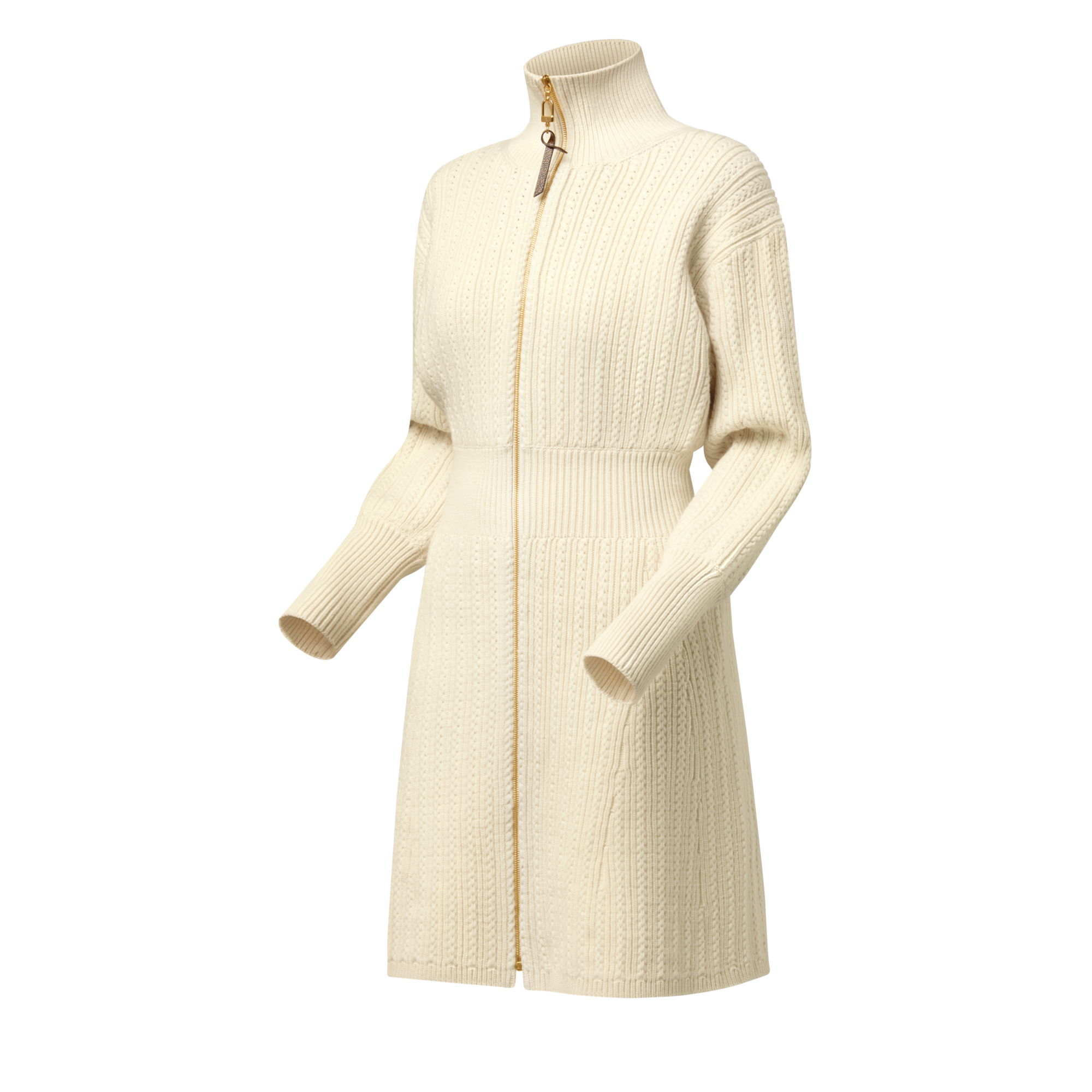  Ready-to-Wear Dresses Ribbed Knit Long-Sleeved Dress | Louis Vuitton ® (Product zoom)