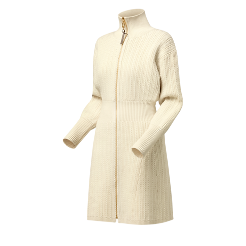 Ready-to-Wear Dresses Ribbed Knit Long-Sleeved Dress | Louis Vuitton ® (Product zoom)