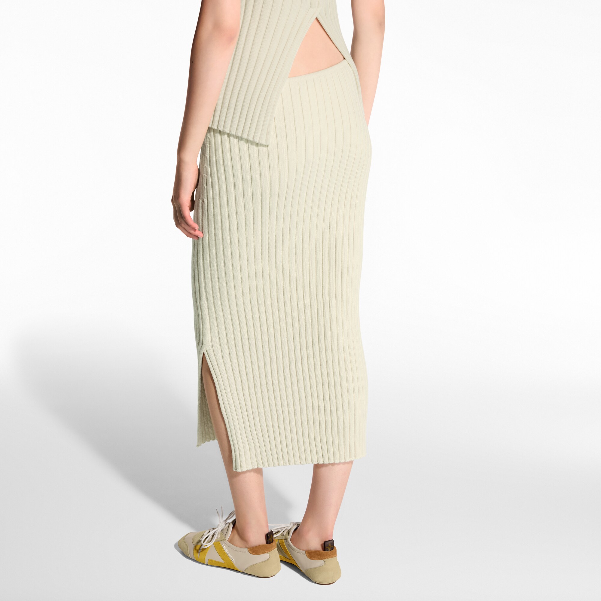  Ready-to-Wear Skirts and Shorts Ribbed Knit Slit Skirt | Louis Vuitton ® (Product zoom)