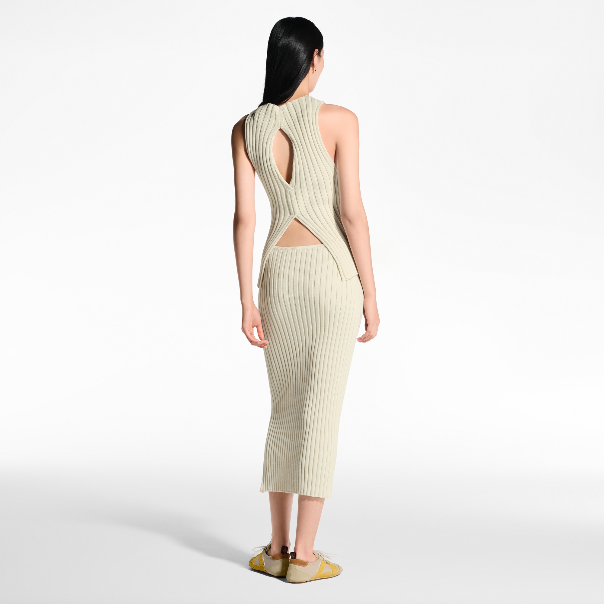  Ready-to-Wear Tops Ribbed Knit Slit Top | Louis Vuitton ® (Product zoom)