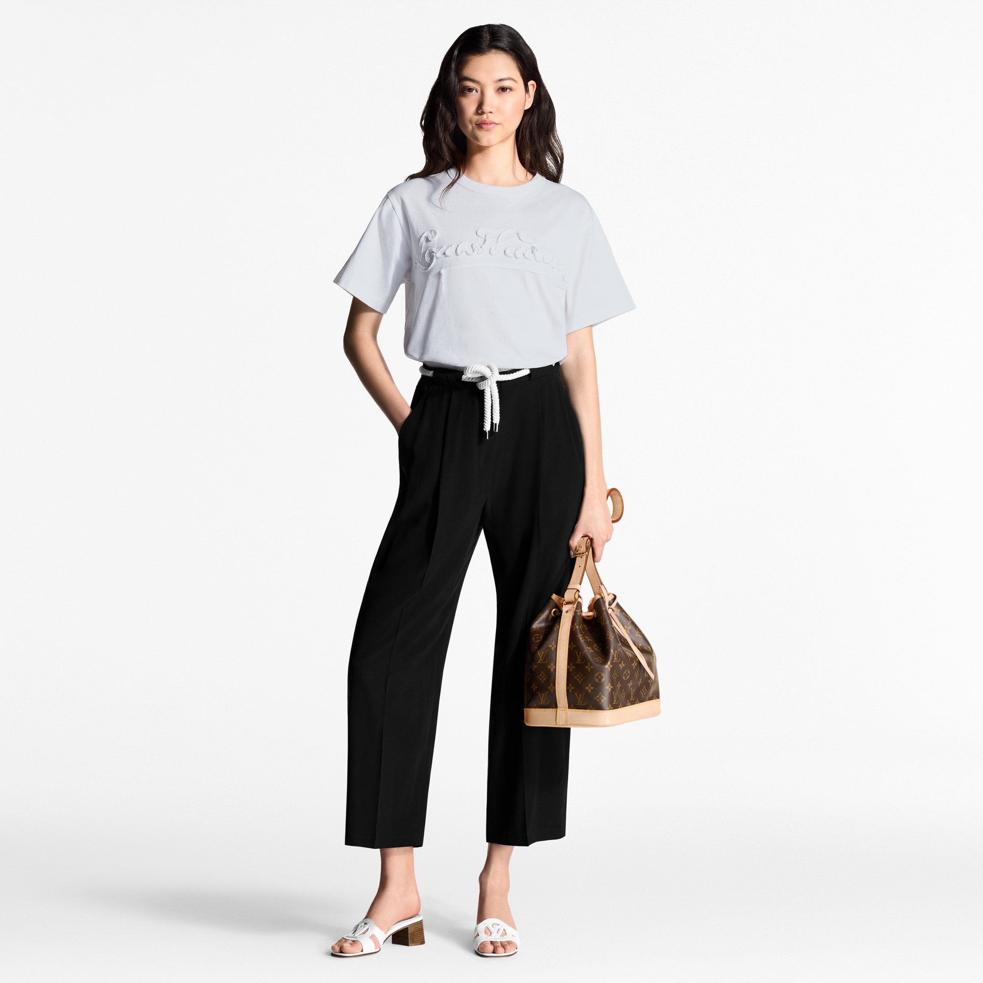  Ready-to-Wear Tops Ribbon Signature Crop Top | Louis Vuitton ® (Product zoom)