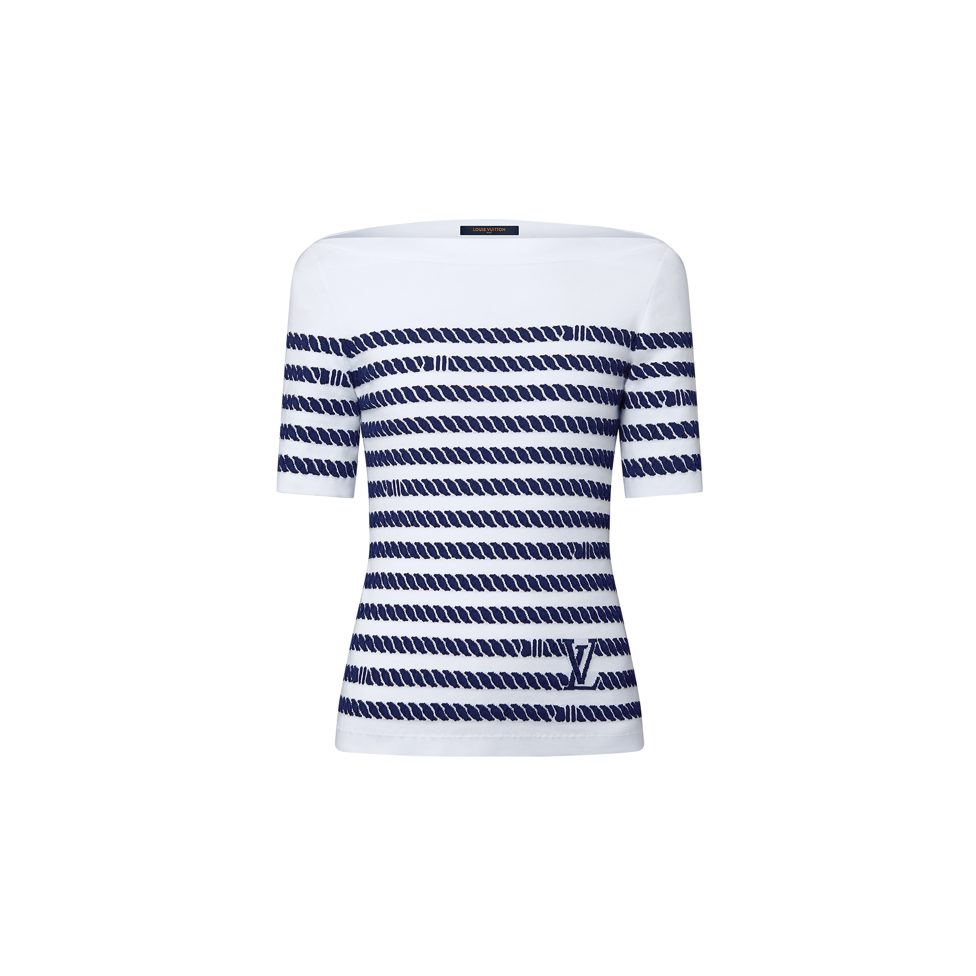 Rope Stripes Knit Top
