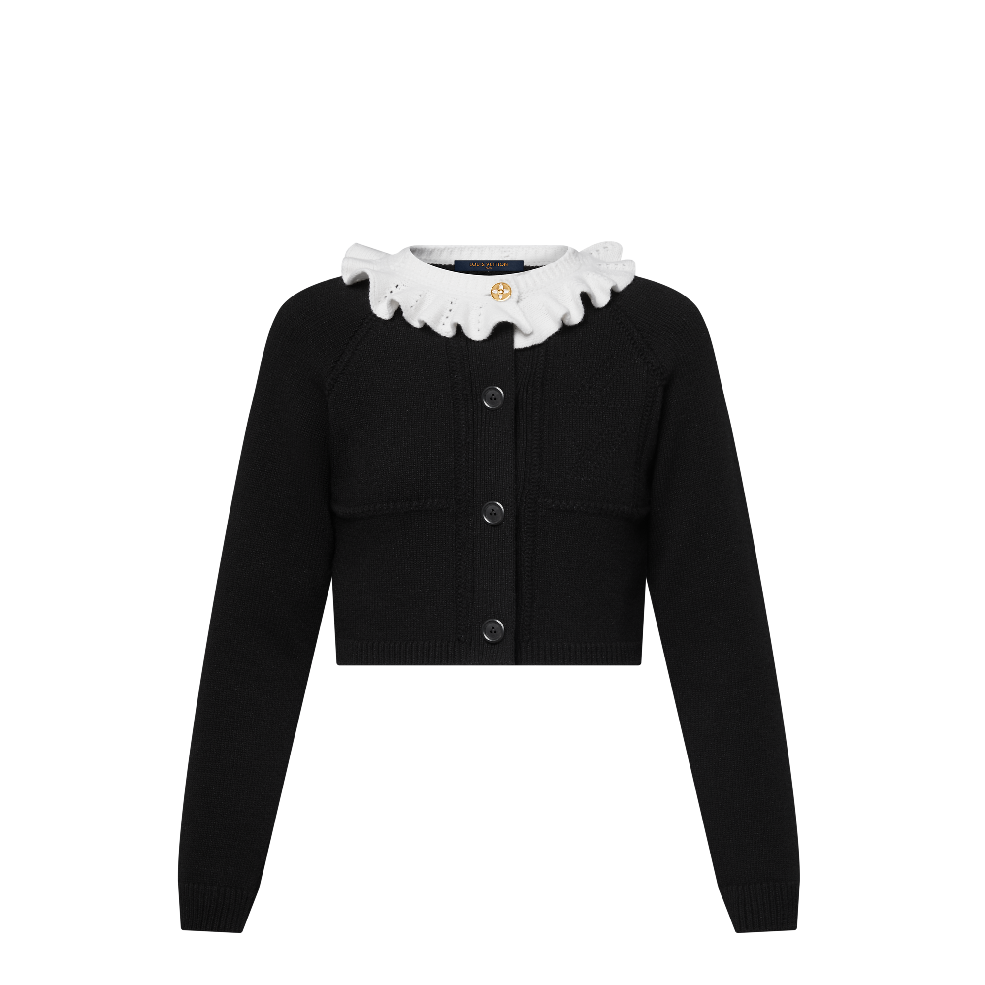 Ruffle Collar Cardigan