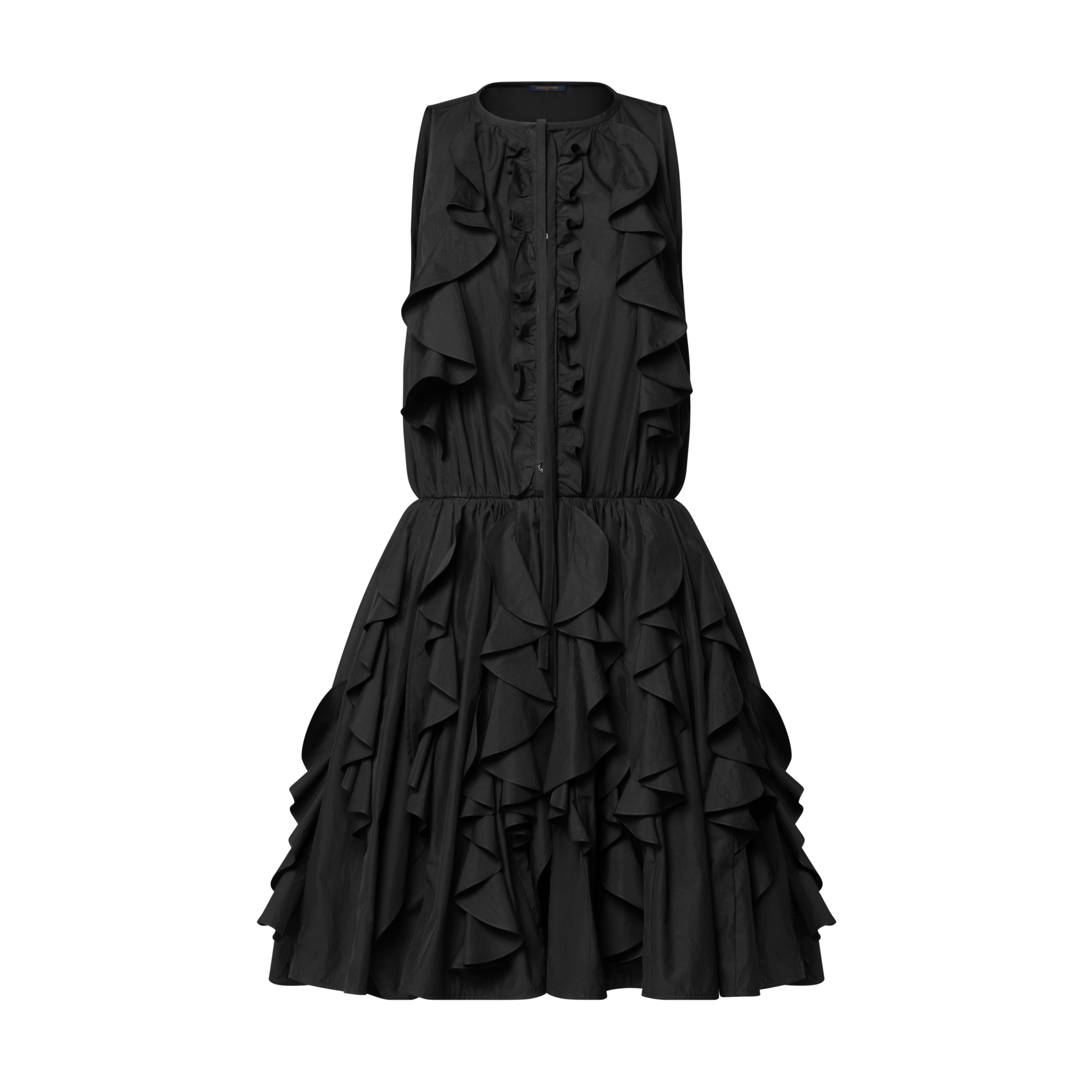 black mini dresses with ruffles Lucy main image 1