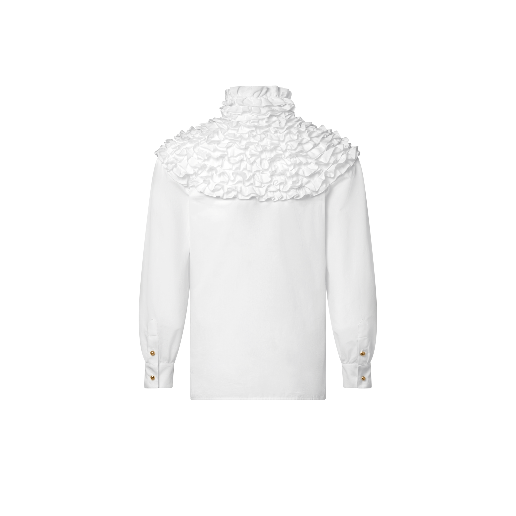  Ready-to-Wear Tops Ruffle Neck Shirt | Louis Vuitton ® (Product zoom)