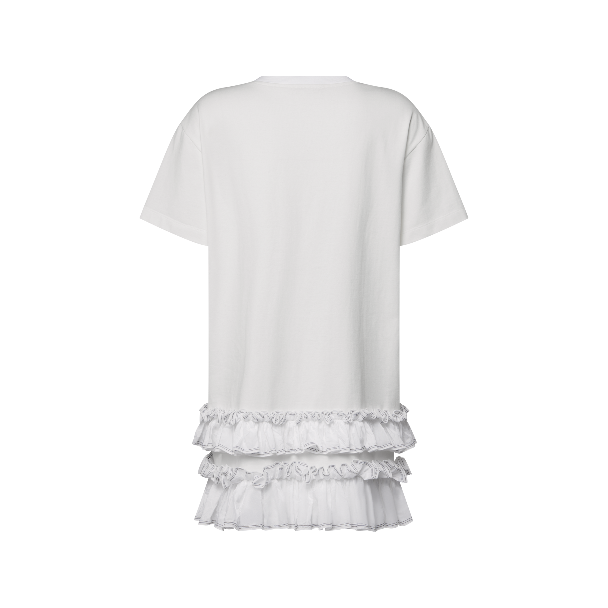 Ruffle Trim T-Shirt Dress - Women - Ready-to-Wear | LOUIS VUITTON