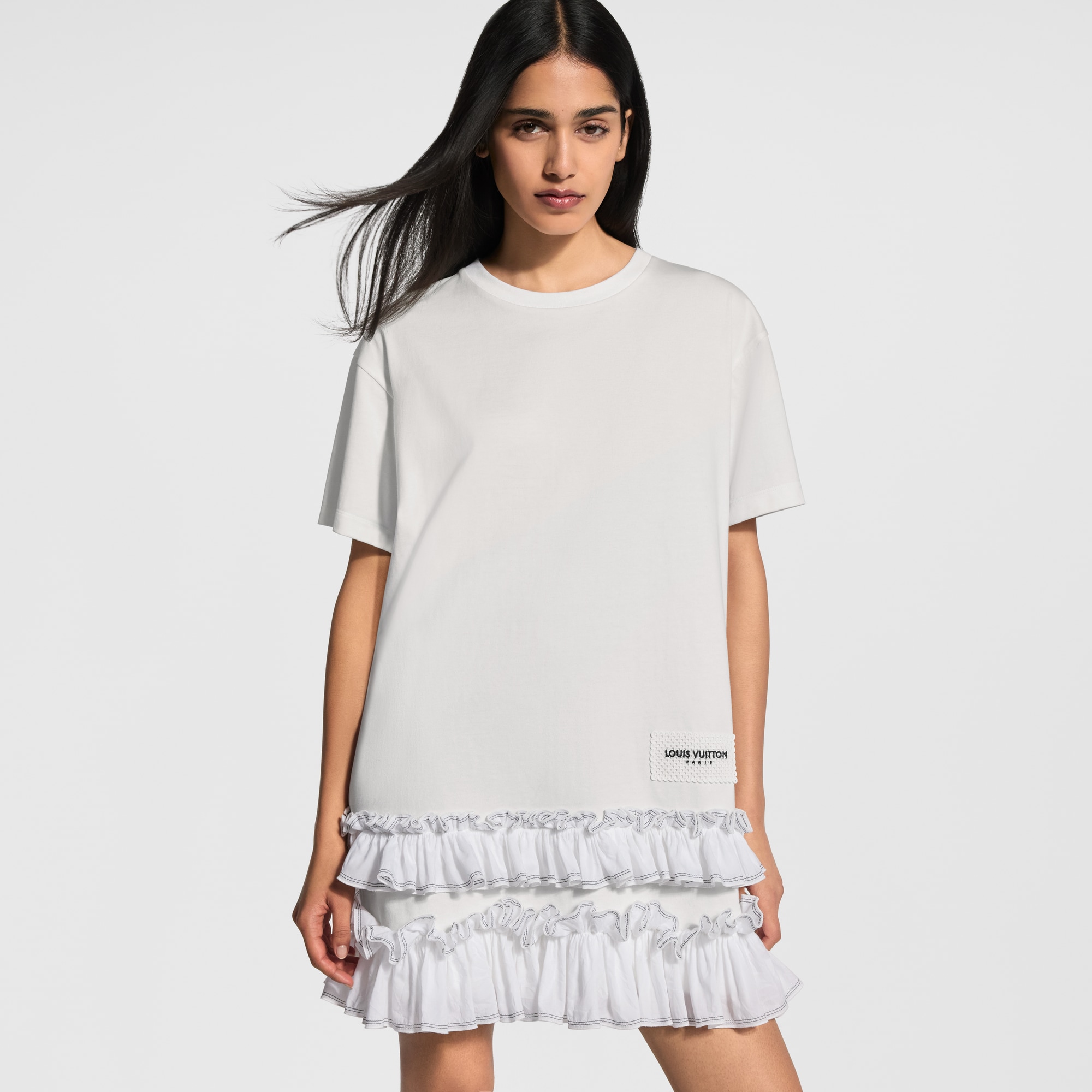 lou and grey tshirt dress Oversized T Shirt Dress With Script Love Slogan In Grey main image 1