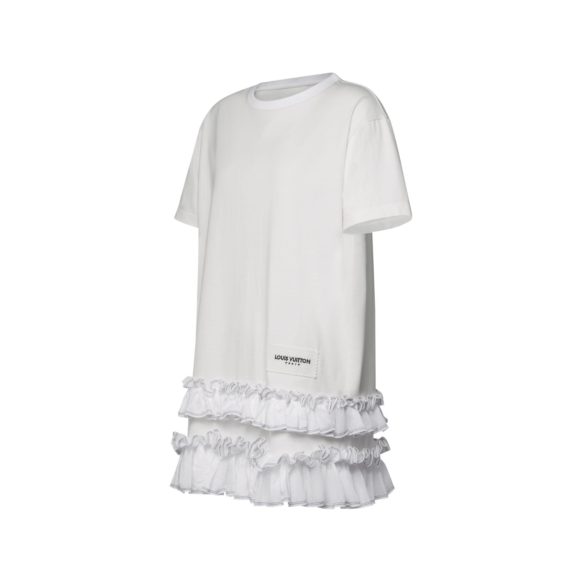 louis vuitton t shirt dress Louis Vuitton Blue Lurex Knit Mini TShirt Dress L
