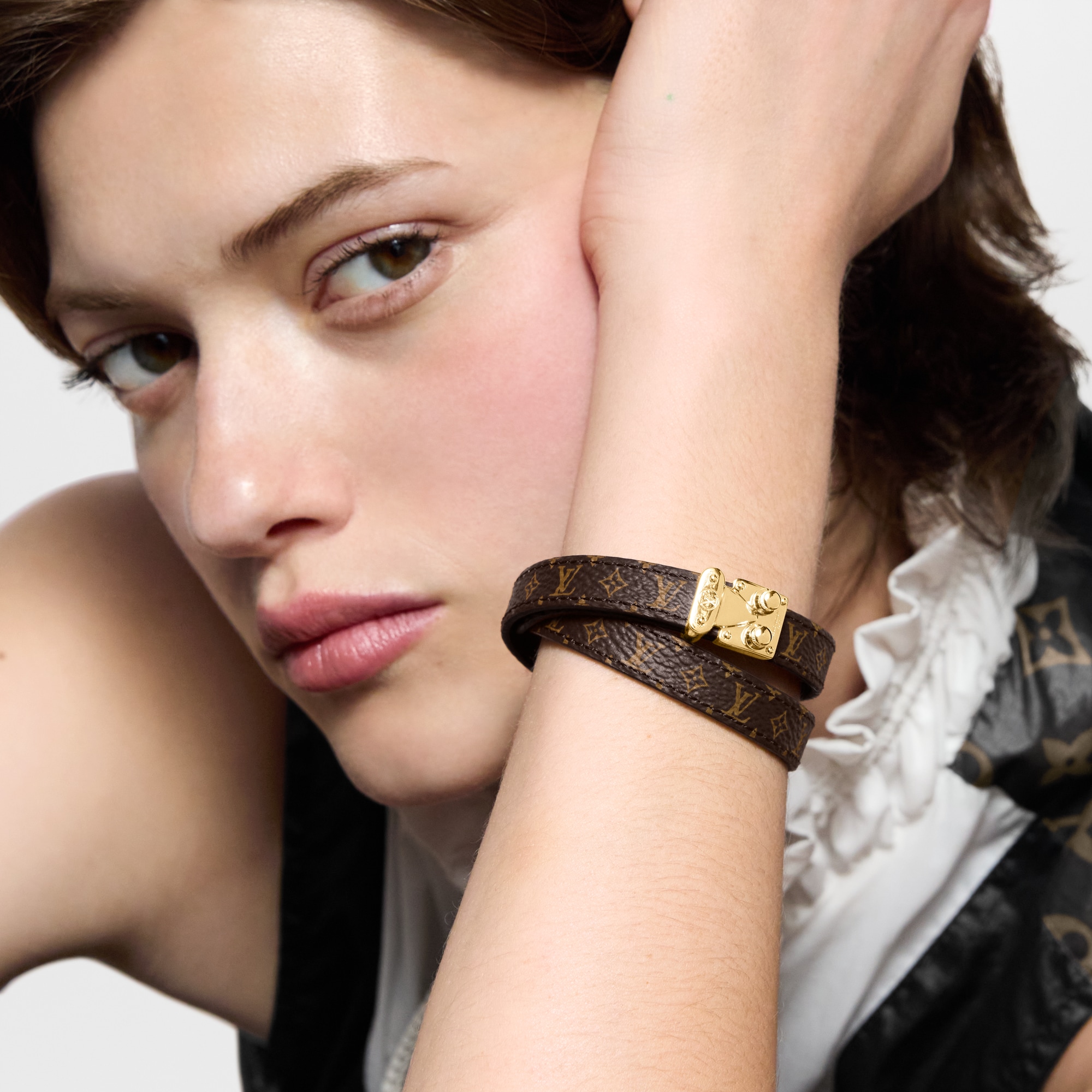 Other Leathers Fashion Jewelry Bracelets S-Lock Double Tour Bracelet | Louis Vuitton ® (Product zoom)