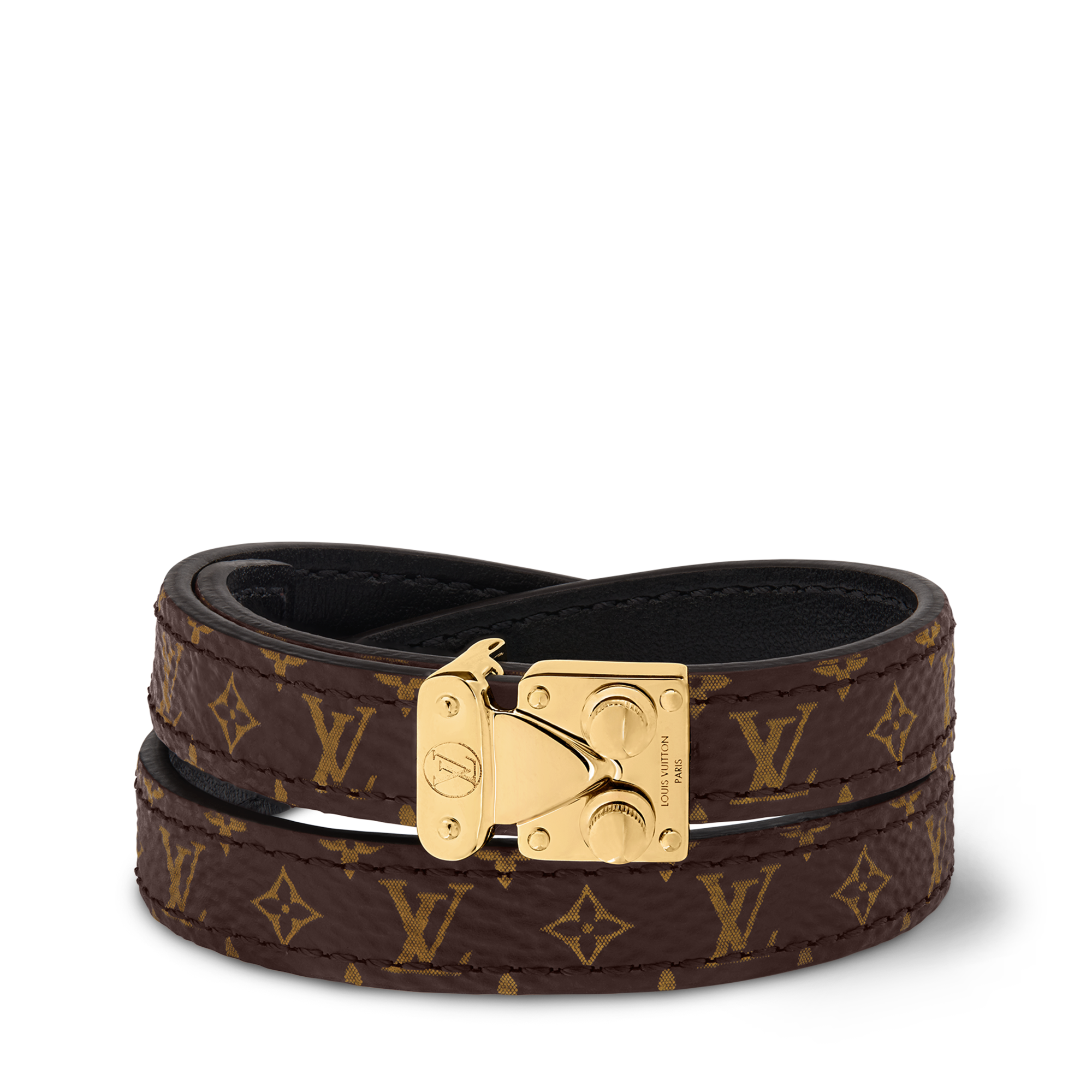 Other Leathers Fashion Jewelry Bracelets S-Lock Double Tour Bracelet | Louis Vuitton ® (Product zoom)