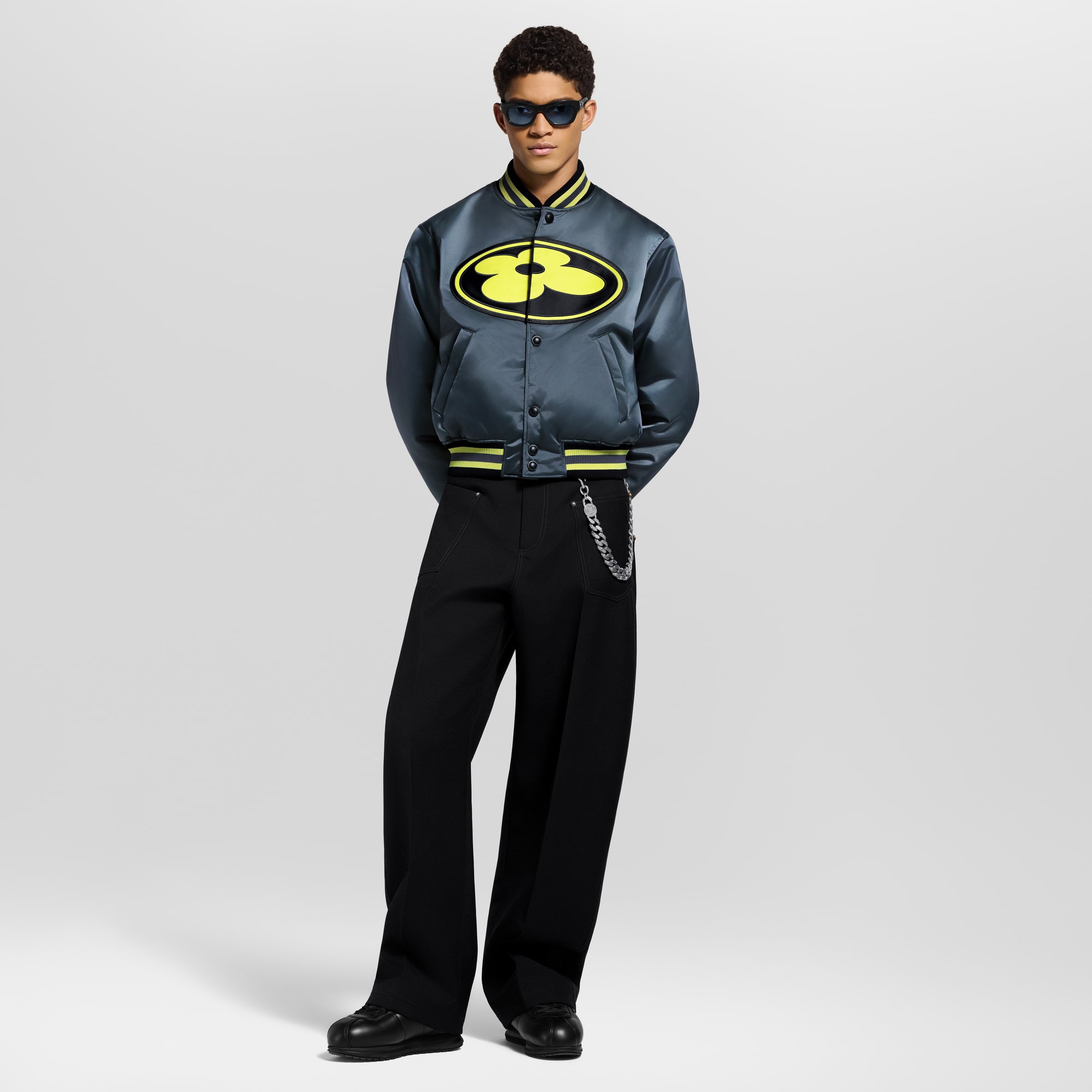  Ready-to-Wear Coats and Outerwear Satin Baseball Blouson | Louis Vuitton ® (Product zoom)