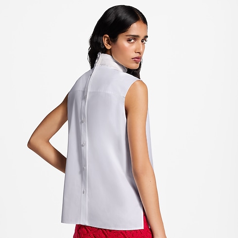Ready-to-Wear Tops Scarf Collar Blouse | Louis Vuitton ® (Product zoom)
