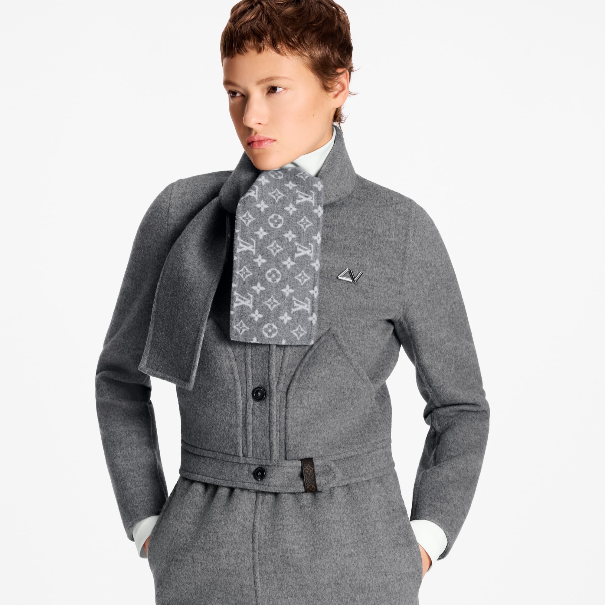  Ready-to-Wear Coats and Jackets Scarf Collar Jacket | Louis Vuitton ® (Product zoom)