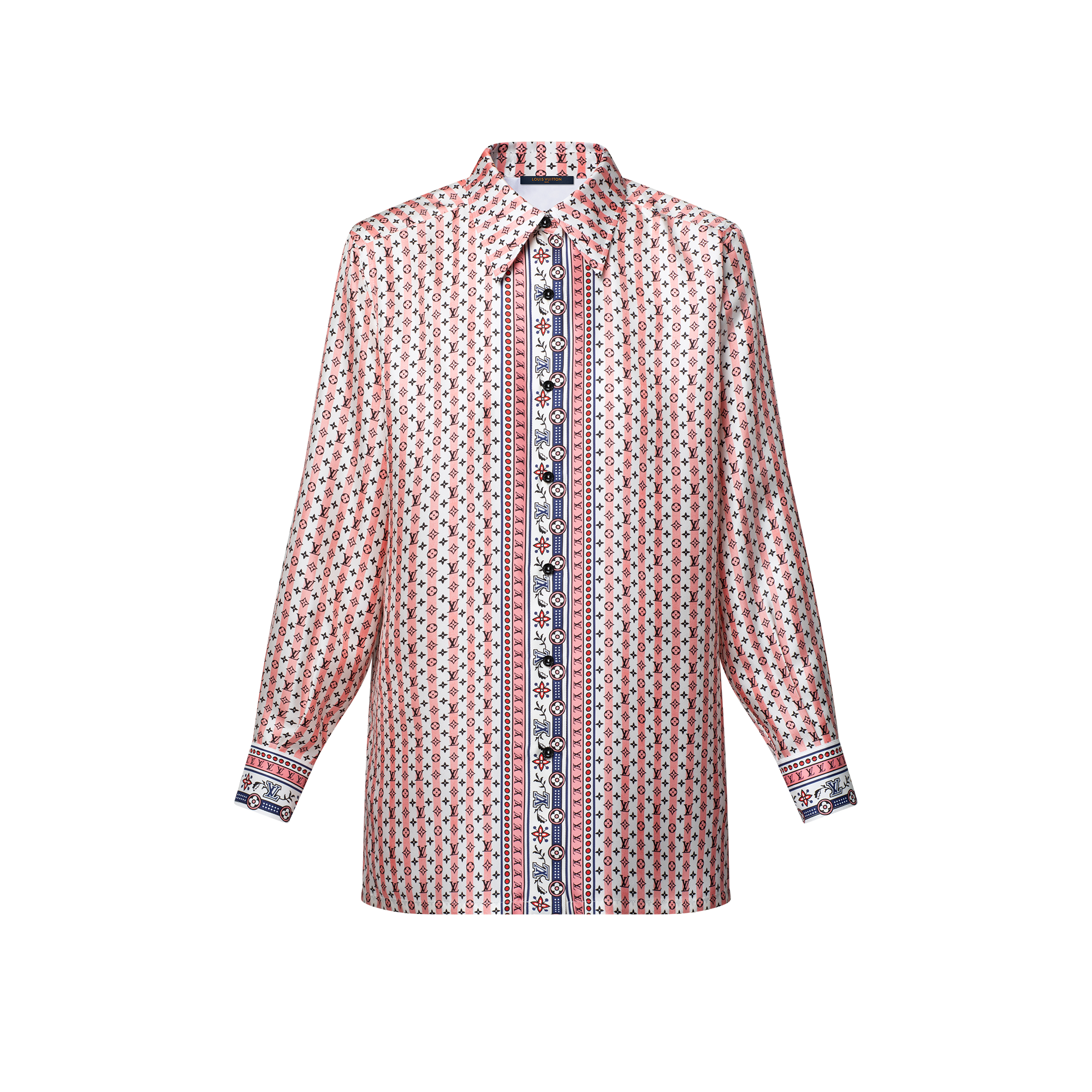  Ready-to-Wear Tops Scarf Print Silk Shirt  | Louis Vuitton ® (Product zoom)