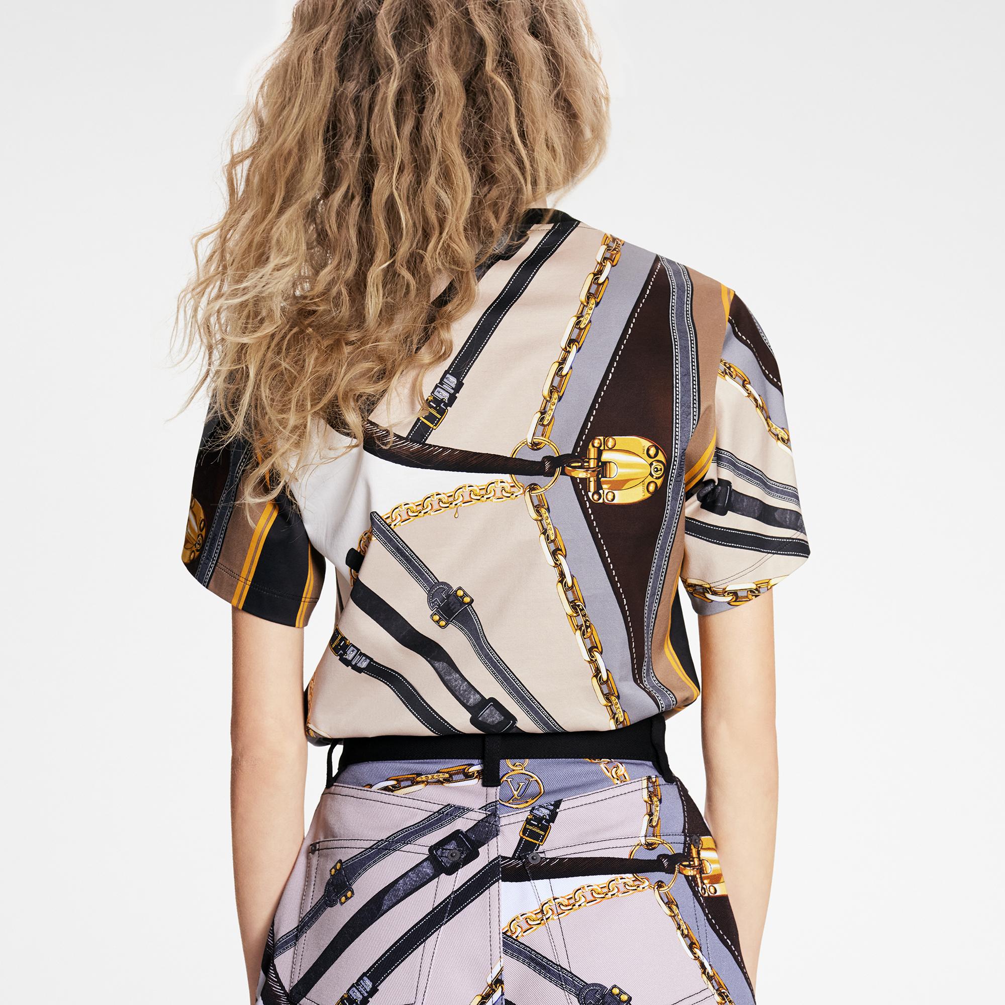  Discontinued Product Obs 2 Scarf Print T-Shirt | Louis Vuitton ® (Product zoom)