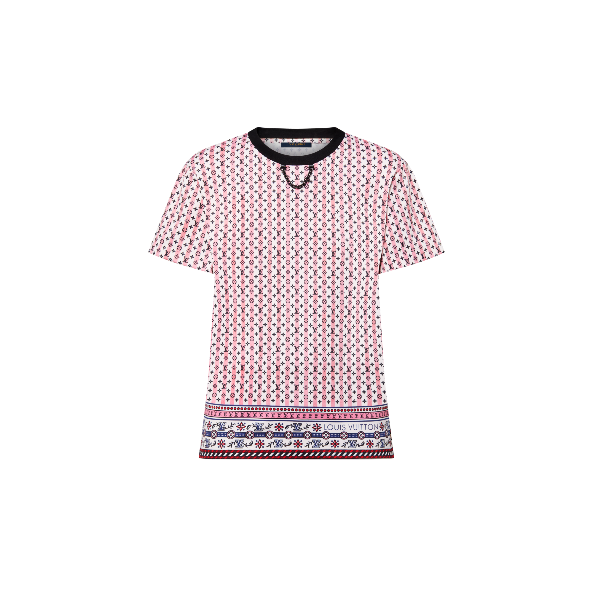  Ready-to-Wear Tops Scarf Print T-Shirt | Louis Vuitton ® (Product zoom)