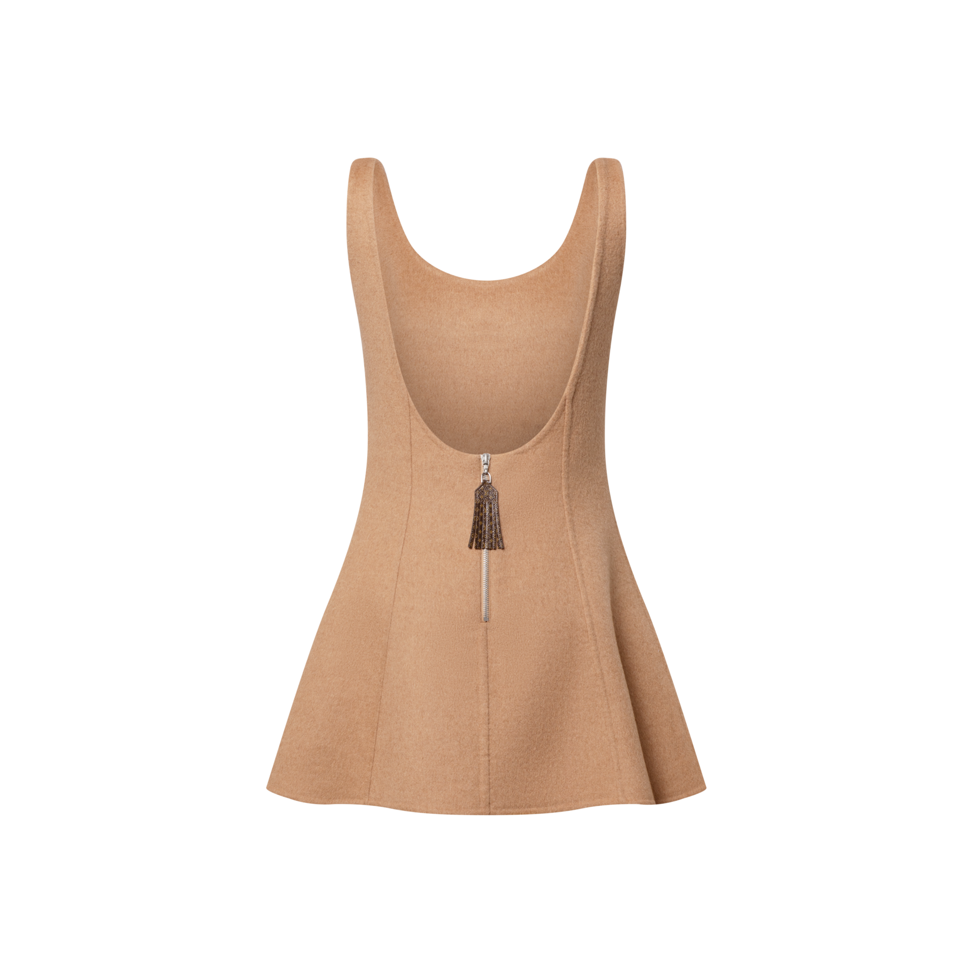  Ready-to-Wear Dresses Scoop Back Camel Skater Dress | Louis Vuitton ® (Product zoom)