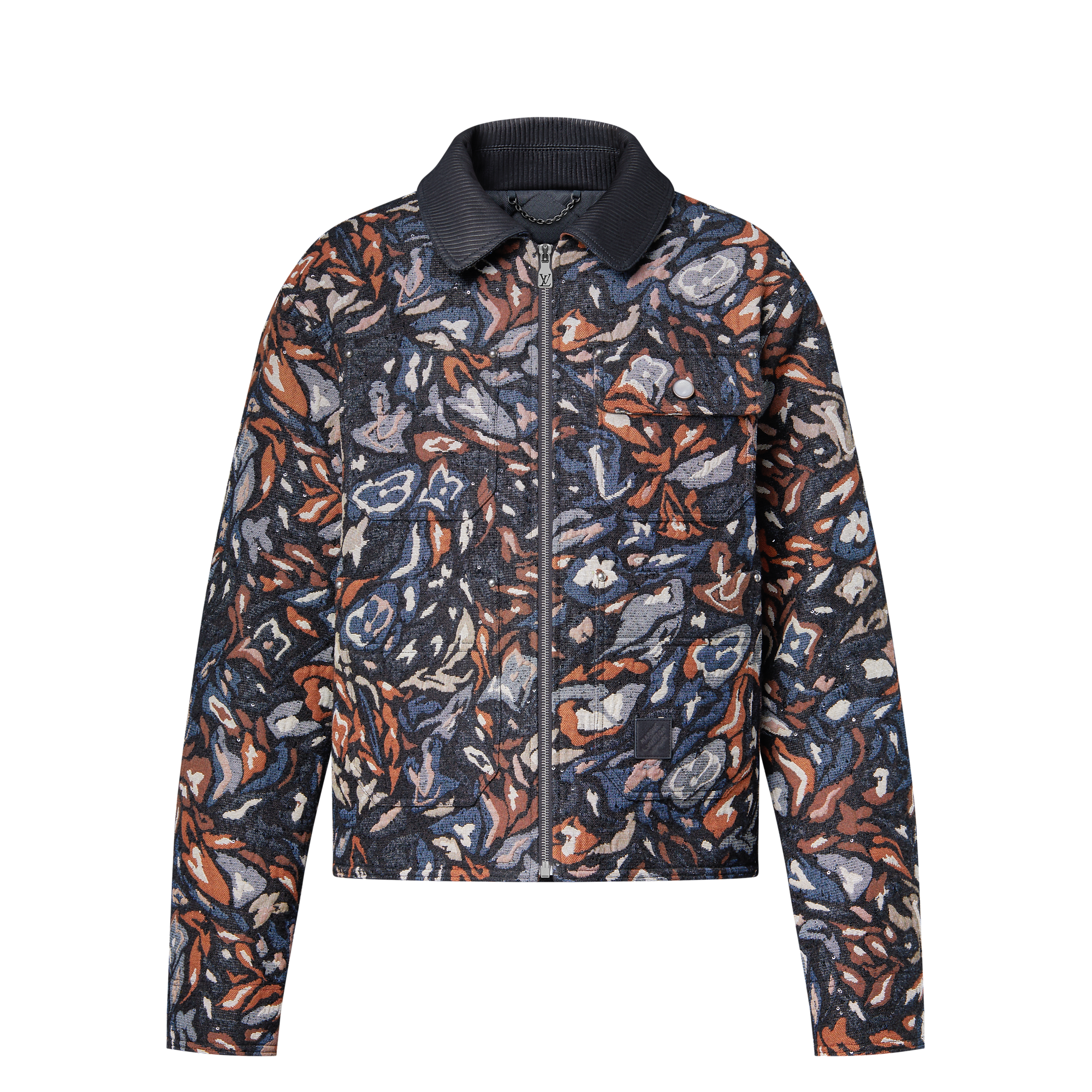 Sequin-Embellished Workwear Blouson