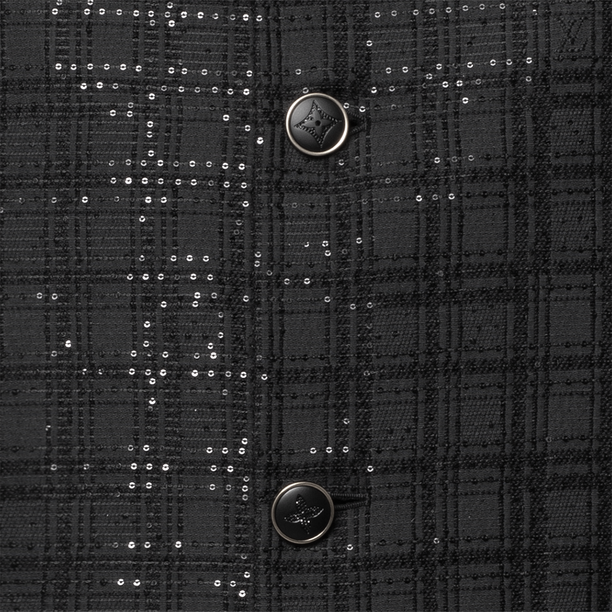  Ready-to-Wear Blazers and Jackets Sequin-Embroidered Collarless Jacket | Louis Vuitton ® (Product zoom)