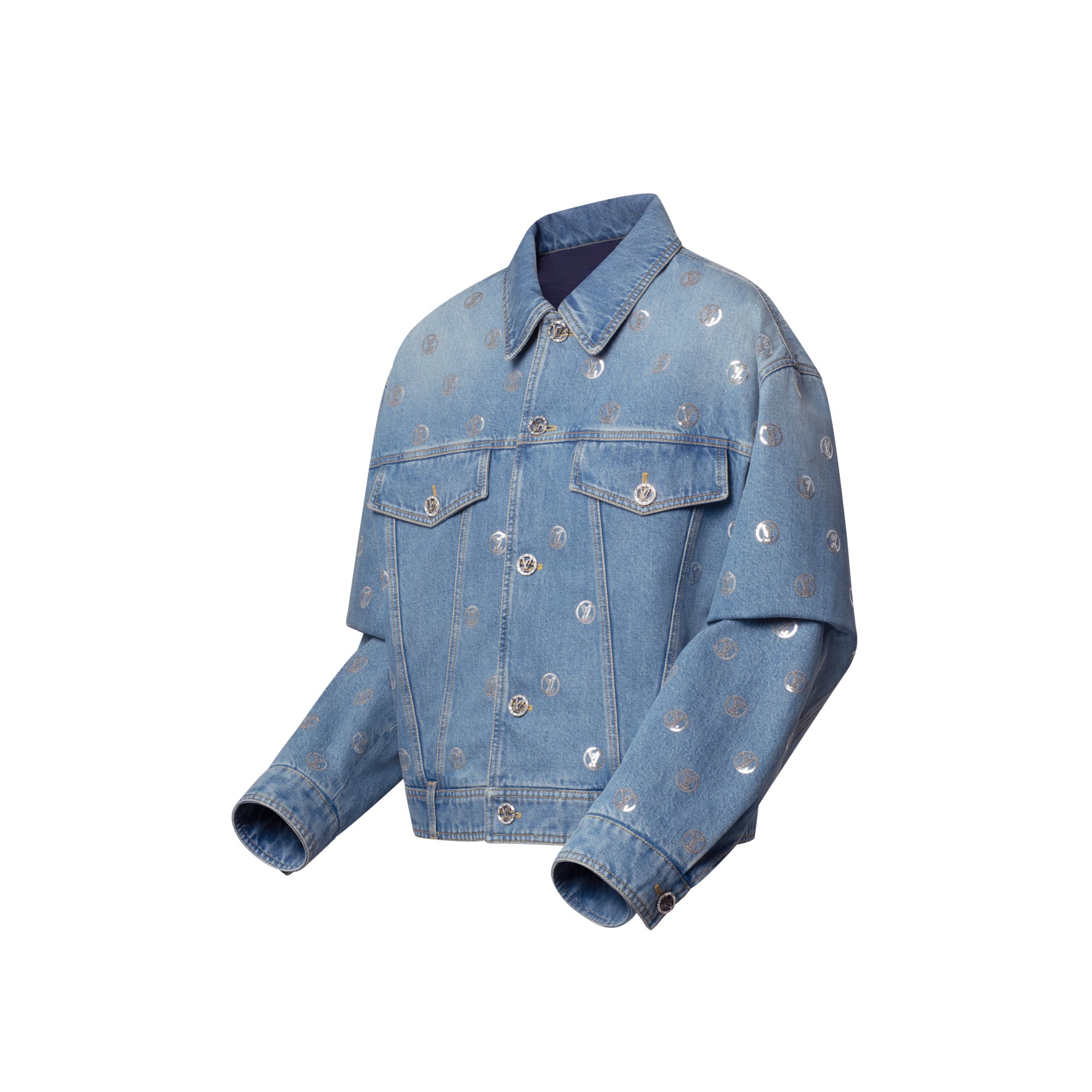  Ready-to-Wear Coats and Jackets Sequin Signature Denim Jacket | Louis Vuitton ® (Product zoom)