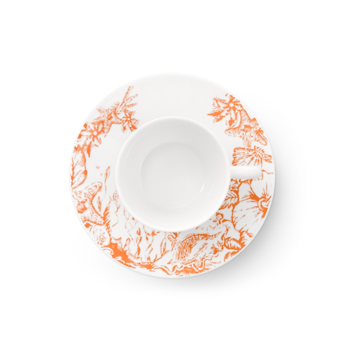 Home and Art of Dining Art of Dining Set Of 2 Coffee Cups and Saucers LV By The Pool | Louis Vuitton ® (Product zoom)