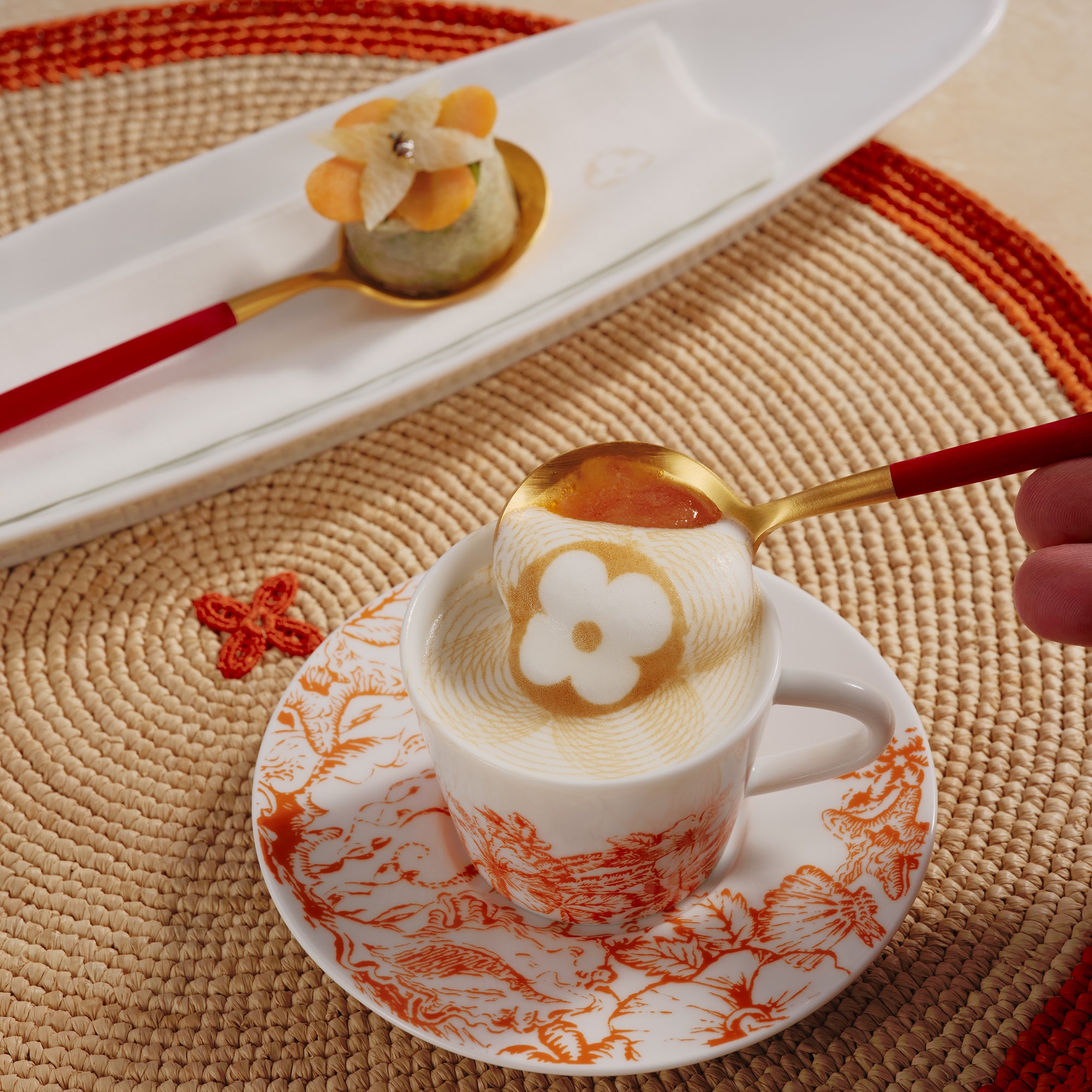  Home and Art of Dining Art of Dining Set Of 2 Coffee Cups and Saucers LV By The Pool | Louis Vuitton ® (Product zoom)