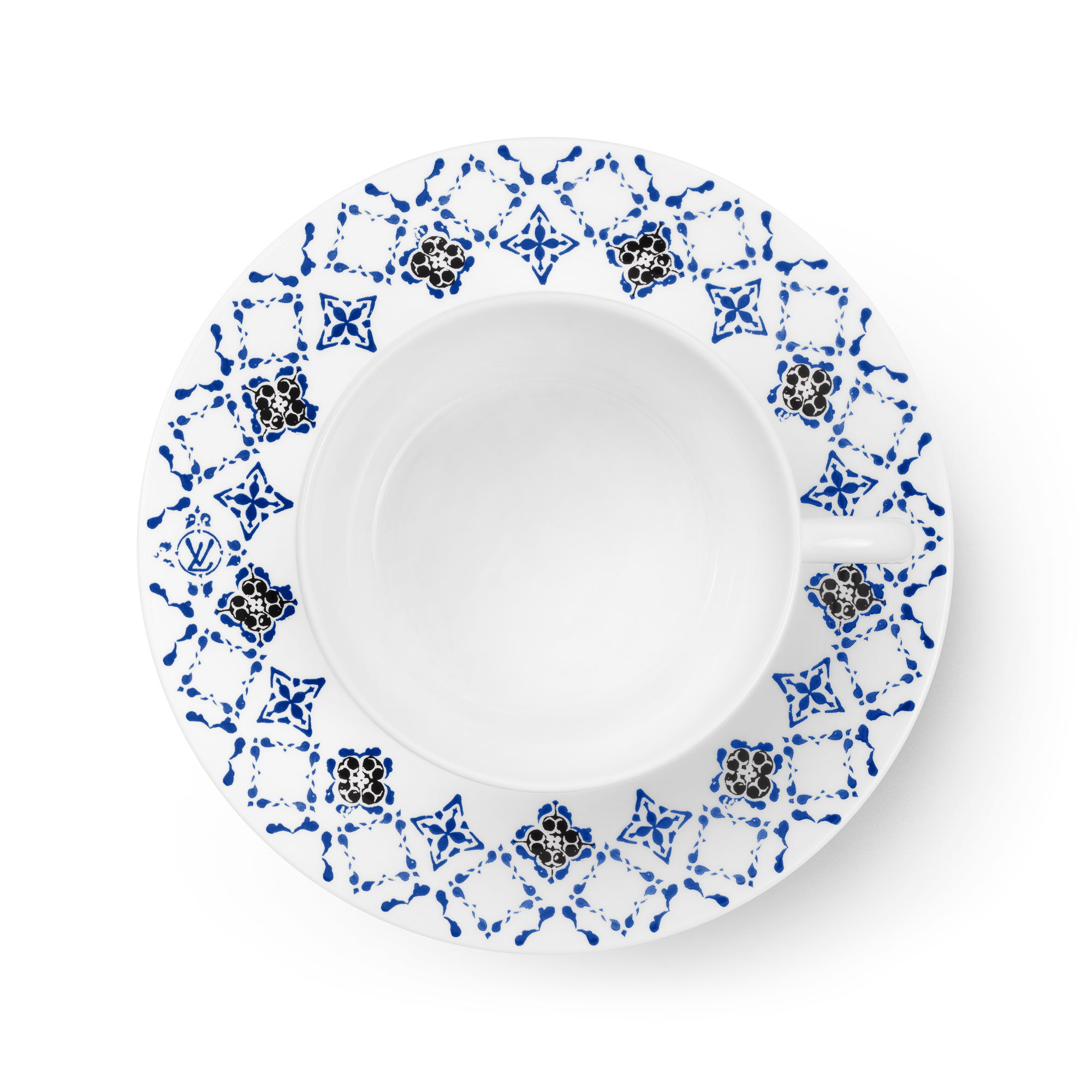  Home and Art of Dining Art of Dining Set Of 2 Teacups and Saucers LV By The Pool | Louis Vuitton ® (Product zoom)