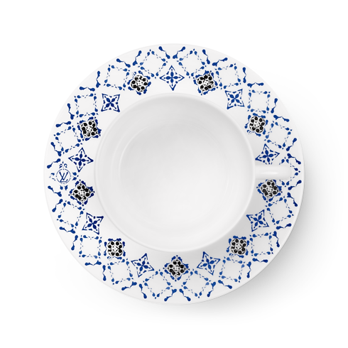 Home and Art of Dining Art of Dining Set Of 2 Teacups and Saucers LV By The Pool | Louis Vuitton ® (Product zoom)