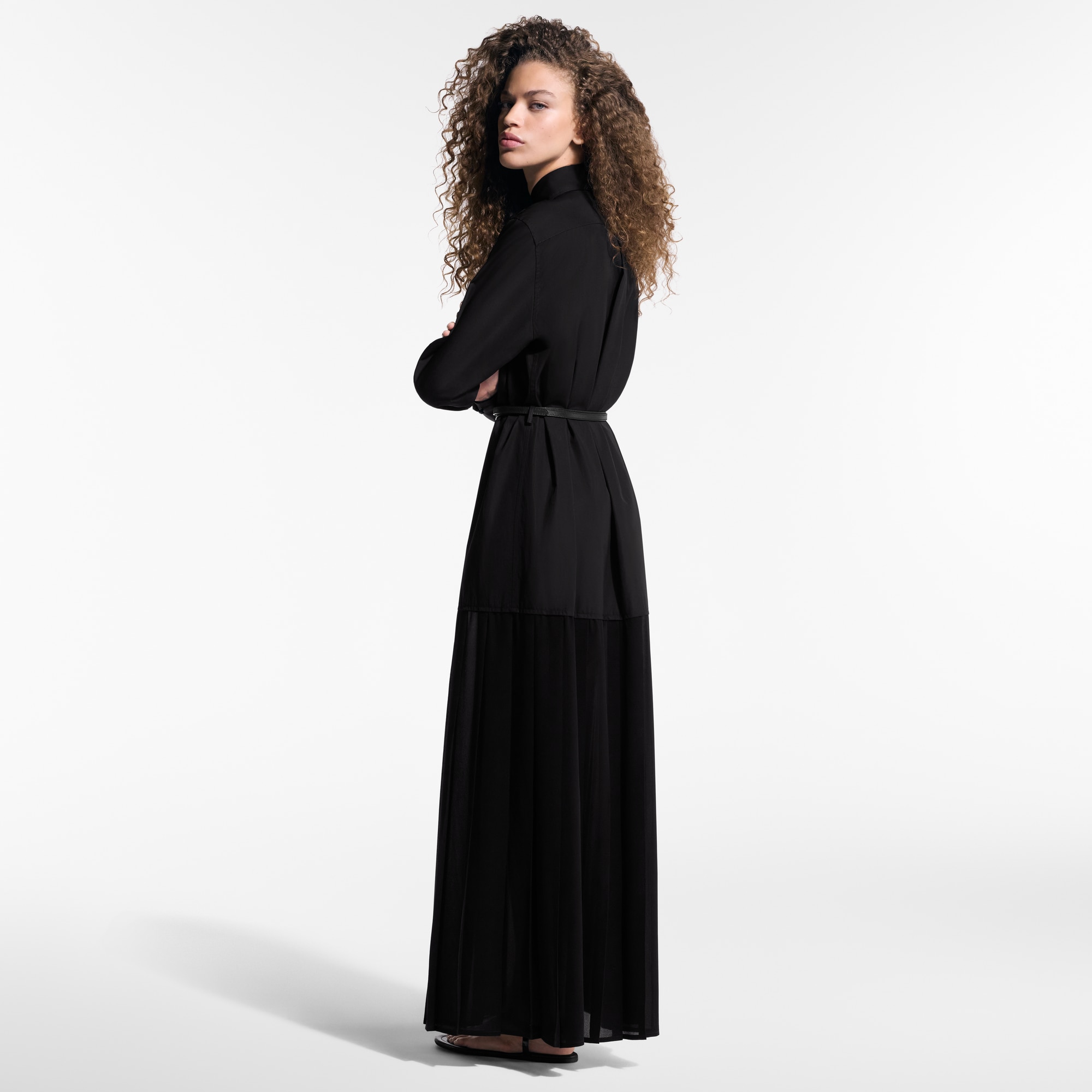  Ready-to-Wear Dresses Sheer Insert Shirt Dress  | Louis Vuitton ® (Product zoom)