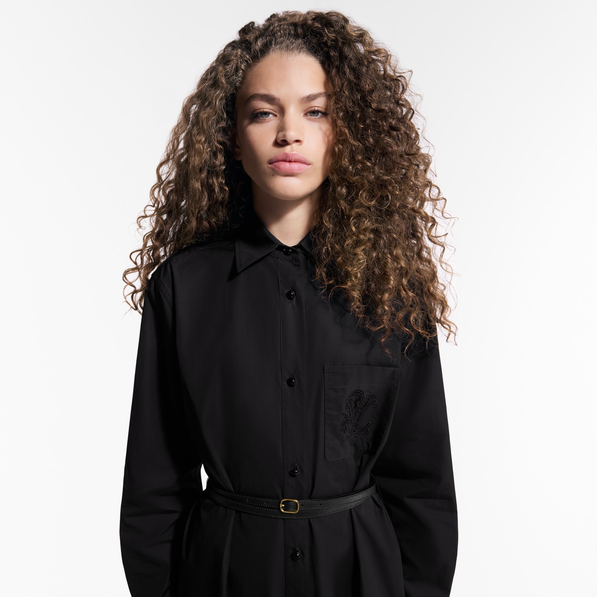  Ready-to-Wear Dresses Sheer Insert Shirt Dress  | Louis Vuitton ® (Product zoom)