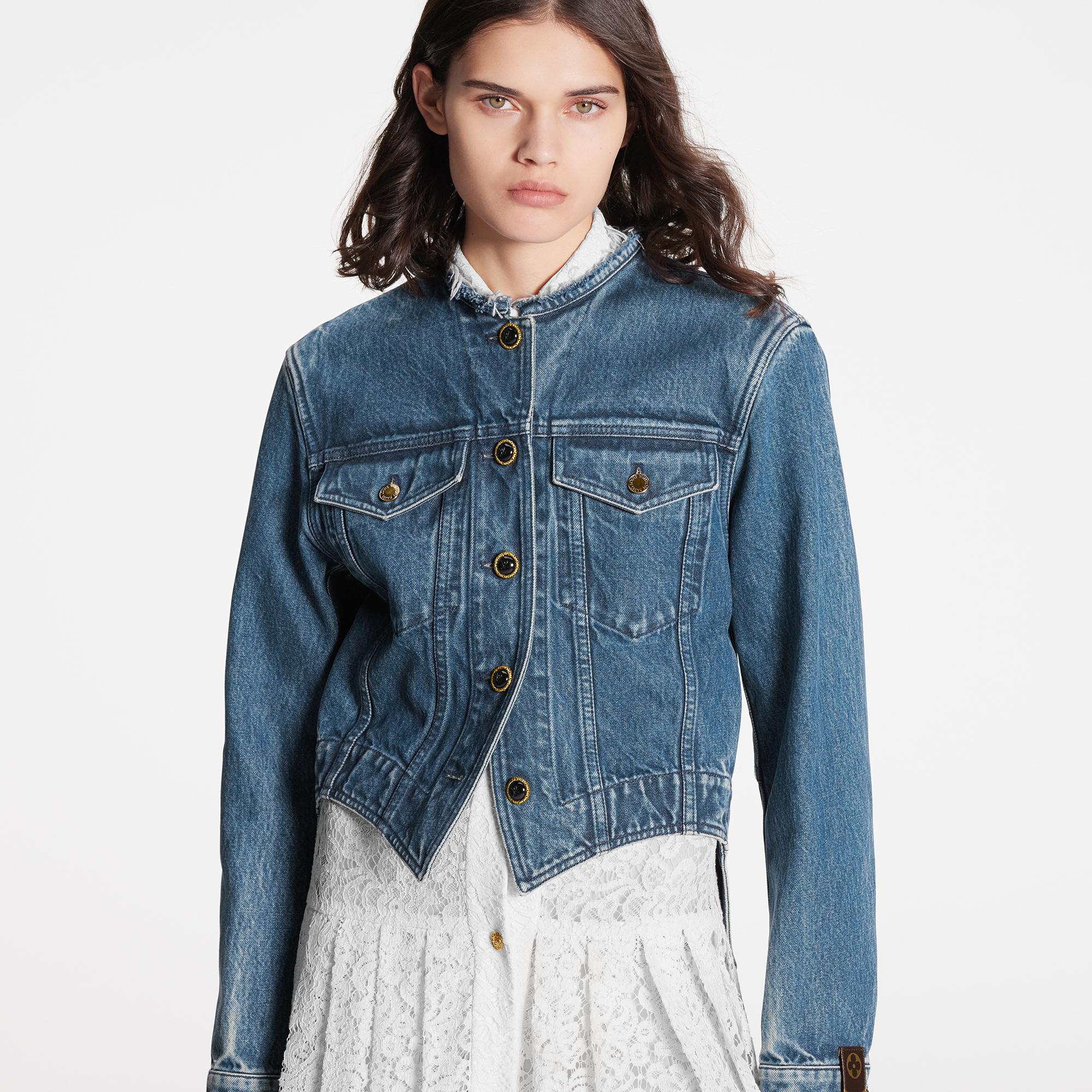 lv denim jacket womens