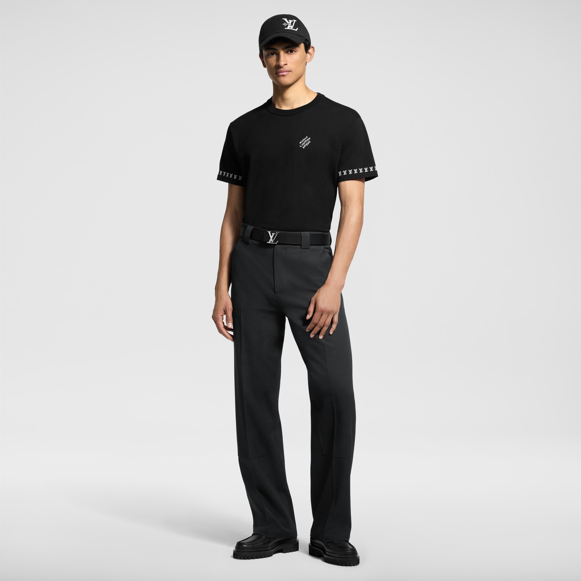  Ready-to-Wear Knitwear and Sweatshirts Short-Sleeved Cotton Crewneck | Louis Vuitton ® (Product zoom)