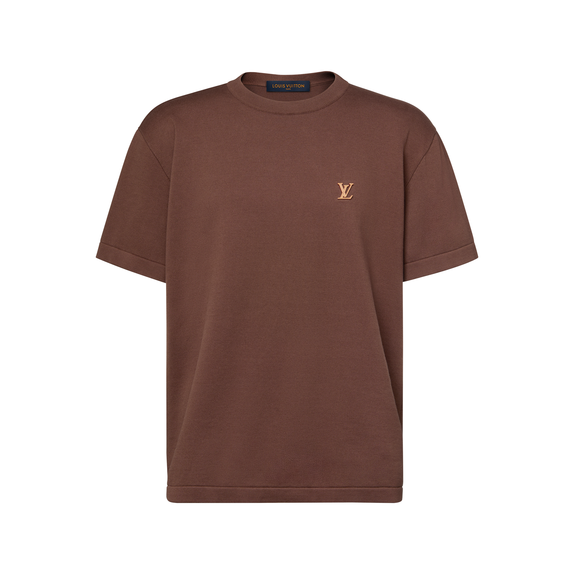 LOUIS VUITTON ダークブラウン Tシャツ Louis Vuitton Damier LV 