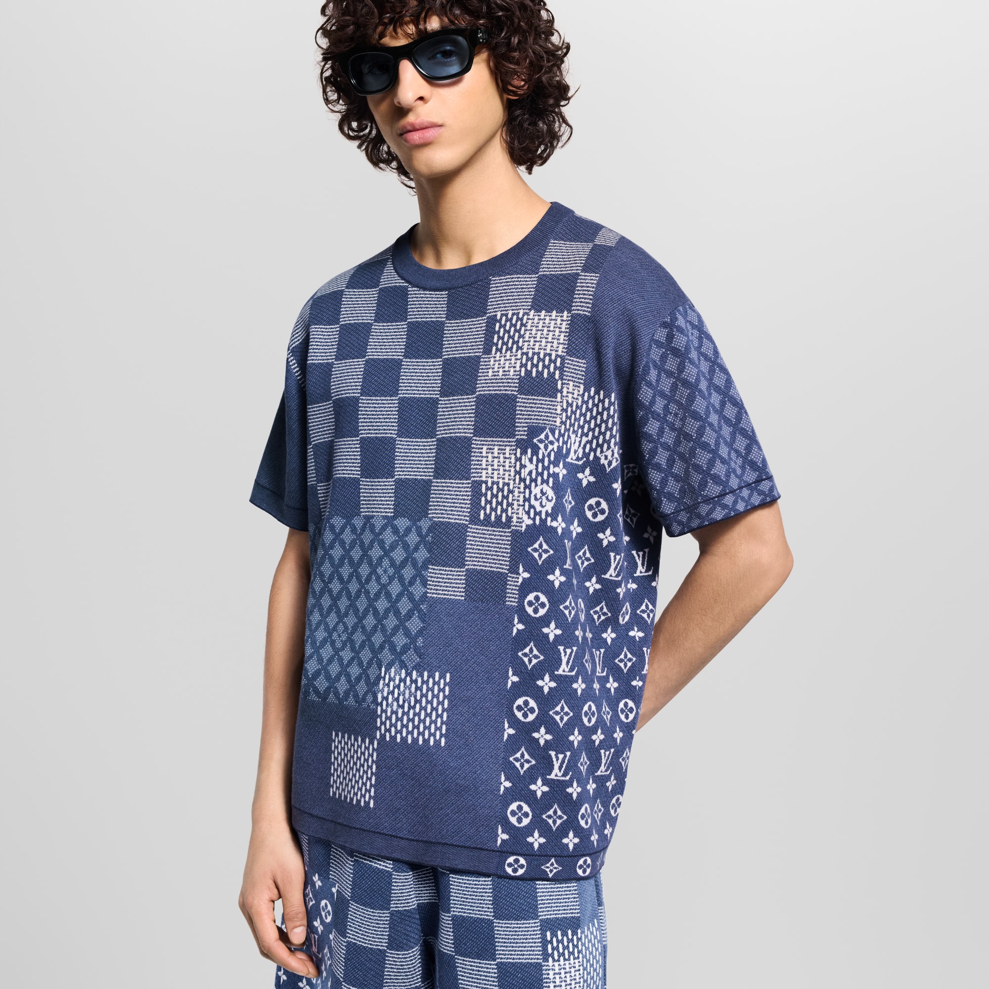  Ready-to-Wear All Ready-to-Wear Short-Sleeved Knitted Crewneck | Louis Vuitton ® (Product zoom)