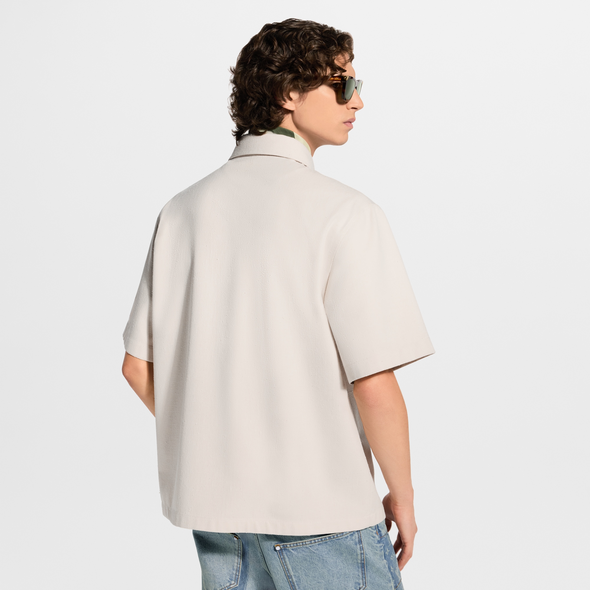 Short-Sleeved Silk-Cotton Shirt - Men - Ready-to-Wear | LOUIS 