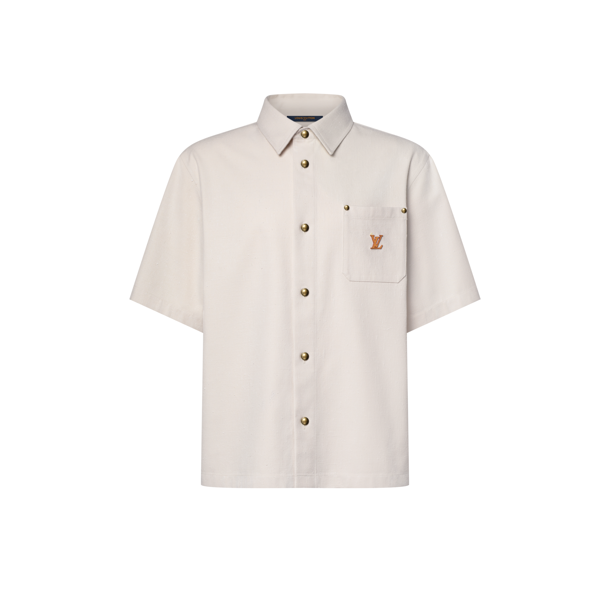 Short-Sleeved Silk-Cotton Shirt - Men - Ready-to-Wear | LOUIS 