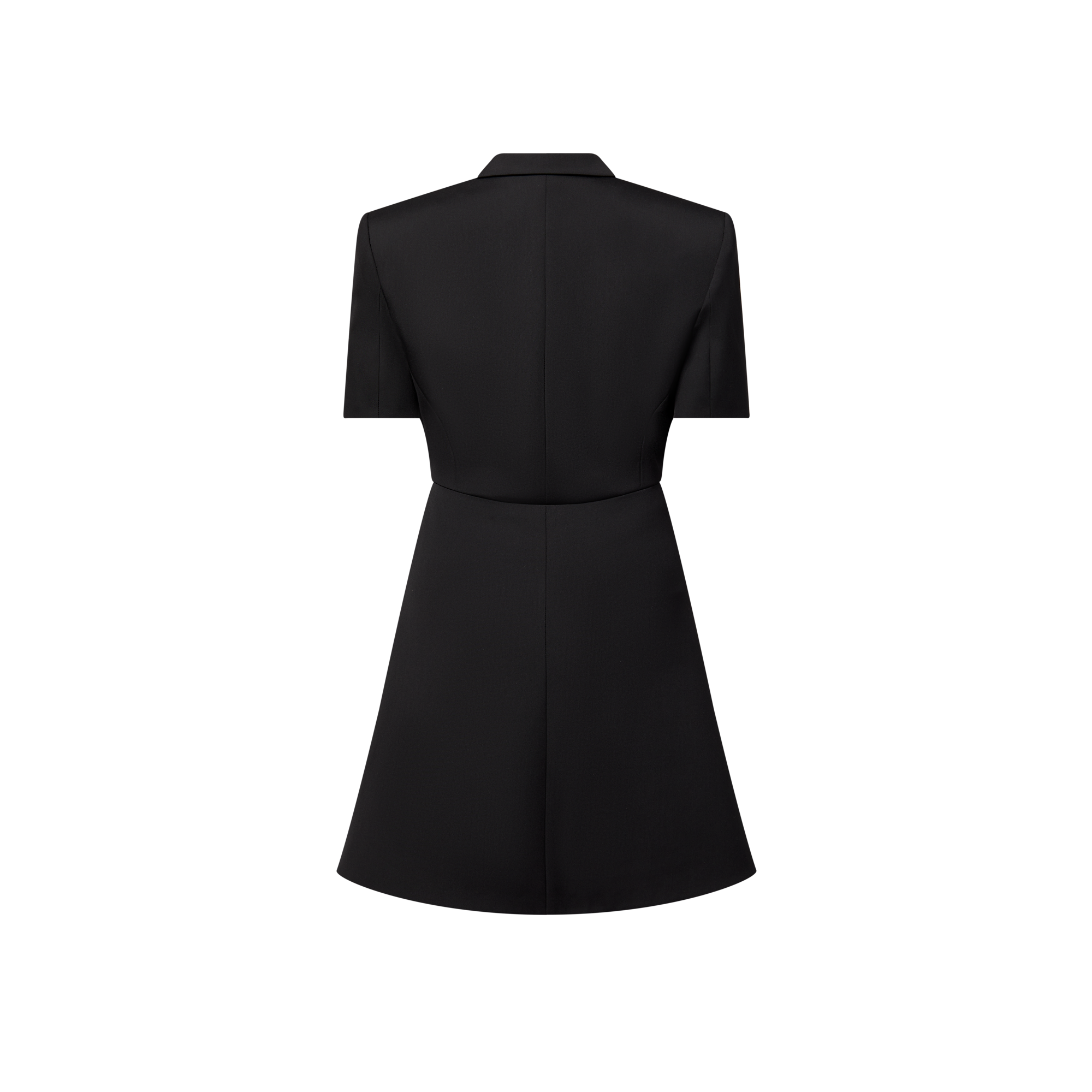 Short-Sleeved Tailored Wrap Dress