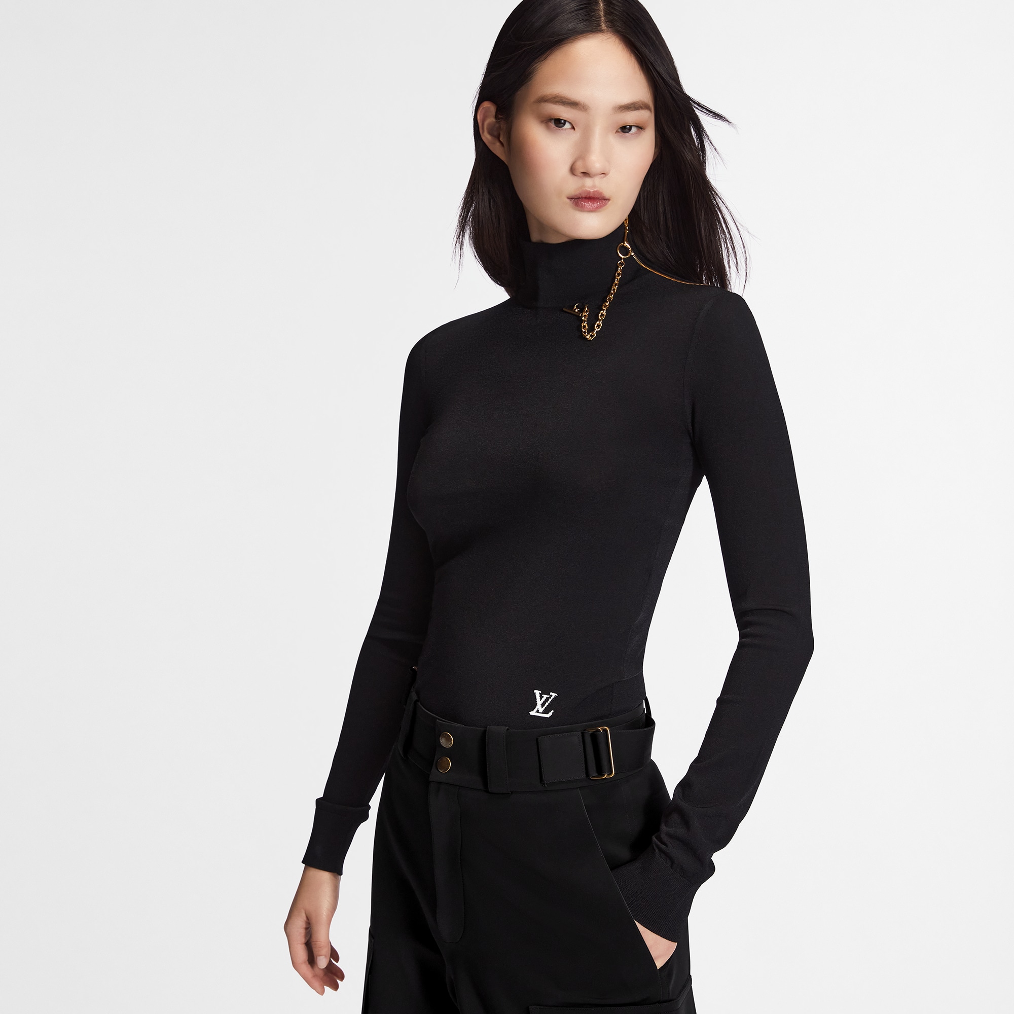  Ready-to-Wear Knitwear Shoulder Detail Turtleneck Sweater | Louis Vuitton ® (Product zoom)