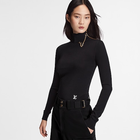 Ready-to-Wear Knitwear Shoulder Detail Turtleneck Sweater | Louis Vuitton ® (Product zoom)