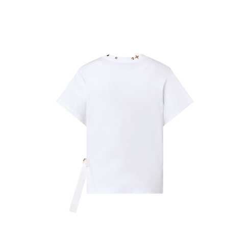 Ready-to-Wear Tops Side Strap T-Shirt | Louis Vuitton ® (Product zoom)