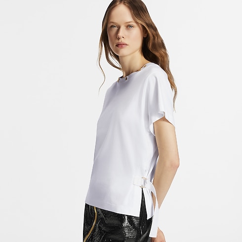 Ready-to-Wear Tops Side Strap T-Shirt | Louis Vuitton ® (Product zoom)