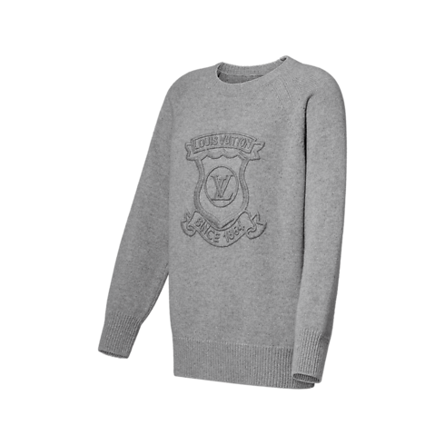 Ready-to-Wear Knitwear Signature Crest Pullover | Louis Vuitton ® (Product zoom)