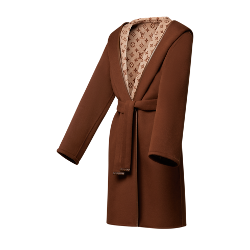 Ready-to-Wear Coats and Jackets Signature Hooded Wrap Coat | Louis Vuitton ® (Product zoom)
