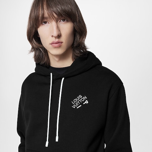 Ready-to-Wear Knitwear and Sweatshirts Signature Hoodie With Embroidery | Louis Vuitton ® (Product zoom)