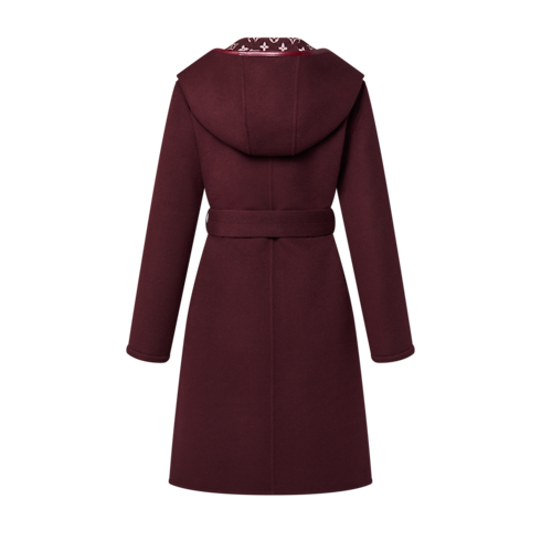 Ready-to-Wear Coats and Jackets Signature Long Hooded Wrap Coat | Louis Vuitton ® (Product zoom)